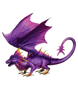 Regal Dragon Decor 12" Purple