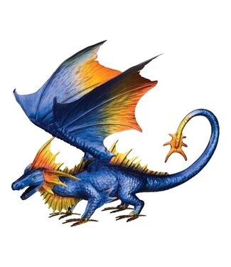 Regal Dragon Decor 12" Blue