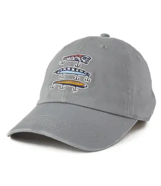 Life Is Good A Chill Cap Fish More Worry Less Slate Gray