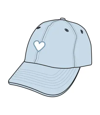 Life Is Good A Chill Cap Heart Glacier Blue