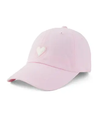 Life Is Good A Chill Cap Heart Seashell Pink