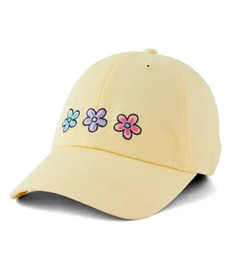 Life Is Good A Chill Cap Three Daisies Sandy Yellow