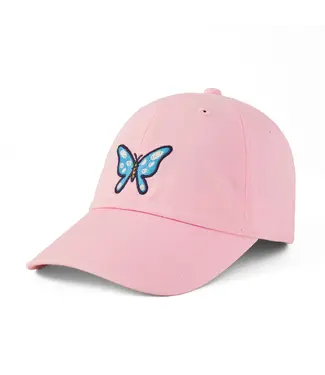 Life Is Good A Chill Cap Vintage Butterfly Seashell Pink