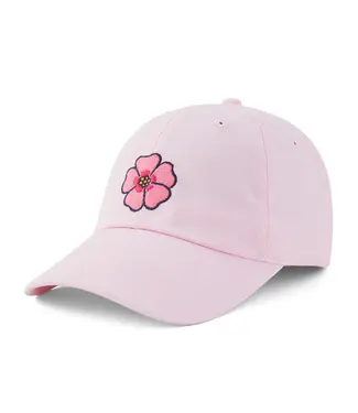 Life Is Good A Chill Cap Vintage Hibiscus Seashell Pink