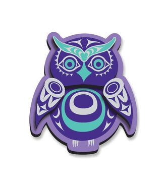Native Northwest 3D Magnet-Owl by Simone Diamond