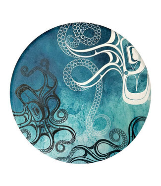 Native Northwest Ceramic Trivet-Octopus Nuu by Ernest Swanson