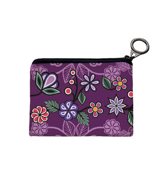 Native Northwest Coin Purse-Ojibwe Florals by Storm Angeconeb