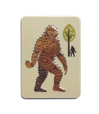 Native Northwest Embossed Metal Magnet-Sasquatch by Francis Horne Sr.