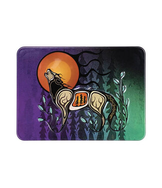 Native Northwest Embossed Metal Magnet-Wolf Maiingan by Storm Angeconeb