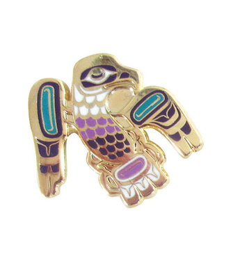 Native Northwest Enamel Pin-Eagle Flight by Ernest Swanson