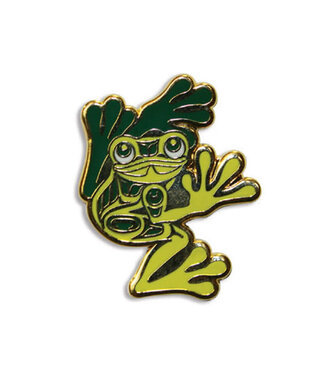 Native Northwest Enamel Pin-Frog by Corey W. Moraes