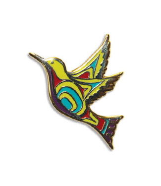 Native Northwest Enamel Pin-Hummingbird by Nicole La Rock