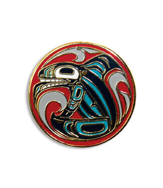 Native Northwest Enamel Pin-Killer Whale by Trevor Angus