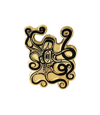 Native Northwest Enamel Pin-Octopus Nuu by Ernest Swanson