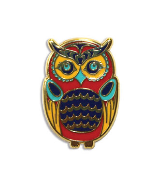 Native Northwest Enamel Pin-Owl by Simone Diamond