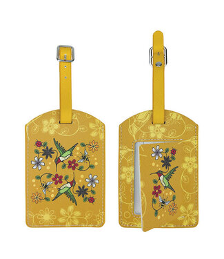 Native Northwest Luggage Tag-Hummingbird Nenookaasi by Storm Angeconeb