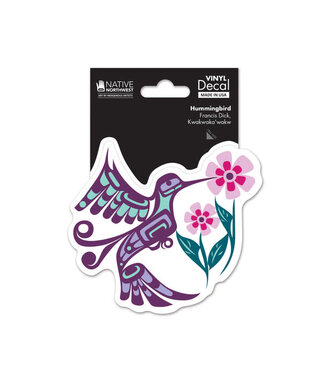 Native Northwest Premium Decal-Hummingbird by Francis Dick