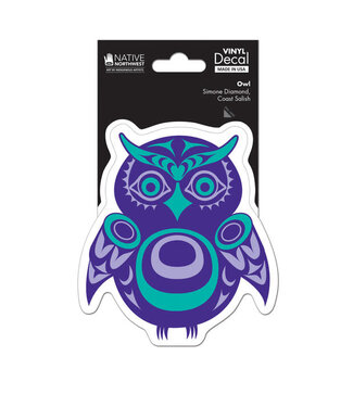 Native Northwest Premium Decal-Owl by Simone Diamond