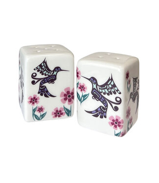 Native Northwest Salt & Pepper Shaker Set-Hummingbird by Francis Dick
