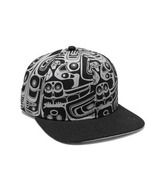 Native Northwest Snap Back Hat-The Ocean is Our Life Force by Morgan Asoyuf