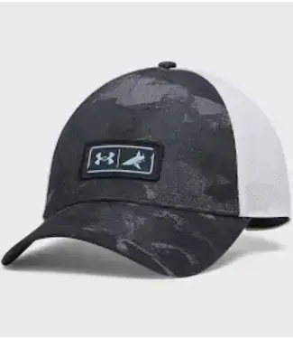 Under Armour Inc BlacktipH  FISH MID Trucker Hat Black-White OSFM