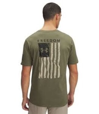Under Armour Inc Mens Freedom Banner Tee Marine OD Green Desert Sand