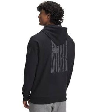 Under Armour Inc Mens Freedom Flag Hoodie Black 6005748