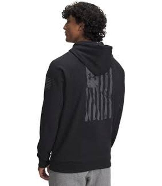 Under Armour Inc Mens Freedom Flag Hoodie Black 6005748