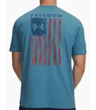 Under Armour Inc Mens Freedom Flag Tee Boundless Blue