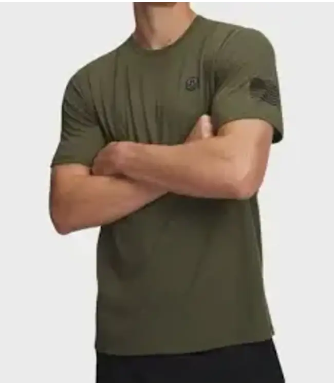 Under Armour Inc Mens Freedom Tactical Logo Tee Green