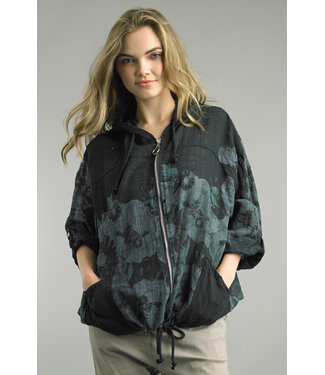 Tempo Paris Hooded Zip Jacket Black 11396C