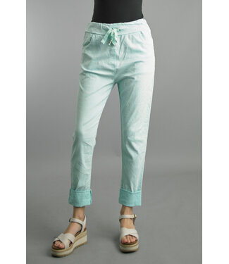 Tempo Paris Tie Front Pants White 6175P