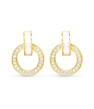 Amanda Blu MOP CZ Hoop