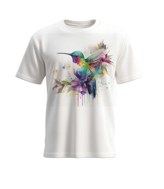 Cottn Curls Meadow Hummer Tshirt White
