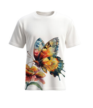 Cottn Curls Twilight Flutter Tshirt White