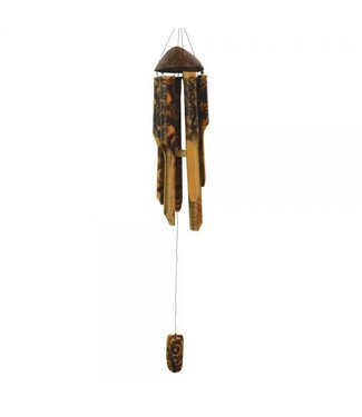 Gift Essentials Swirl Burnt Simple Bamboo Chime
