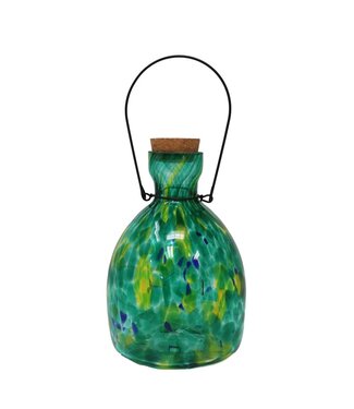 Gift Essentials LED Blown Glass Green Lantern