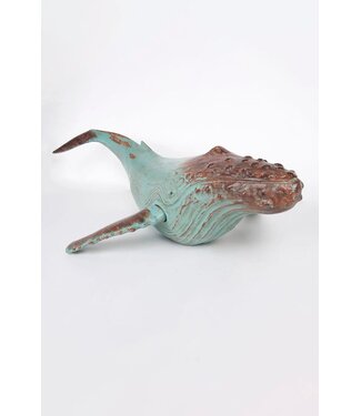 Batela USA Inc Humpback Whale Figure Sm Turq L 23.6 H  17.3 X2