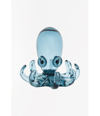 Batela USA Inc Octopus Handblown Glass Small Blue 7.3x7.3x6.5