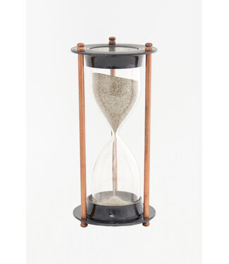 Batela USA Inc Hourglass w Metal And Antiqued Brass Stand 3.9 H 8.3