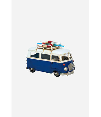 Batela USA Inc Surf Van wLED Metal White Navy USB Sm L7.9in-H4.7in