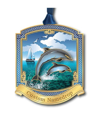 Beacon Design JUMPING DOLPHINS NAME DROP 61229