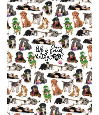 Brief Insanity Life Is Better With A Dog Blanket Plush
