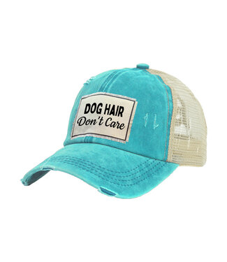 Brief Insanity Dog Hair Dont Care Vintage Distressed Cap