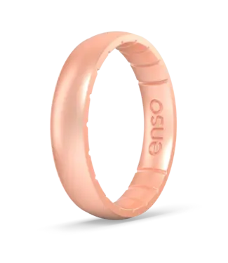 Enso Rings Elements Classic Thin Silicone Ring Rose Gold