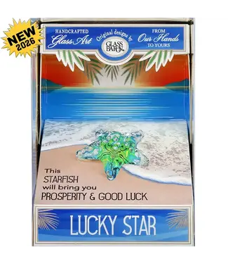 Glass Baron Starfish Caribbean Blue