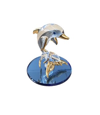 Glass Baron Dolphin And Baby