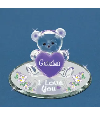 Glass Baron Bear Grandma I Love You