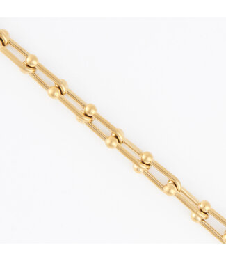 Howards Narelle Waterproof Chunky U-Link Chain Necklace Gold
