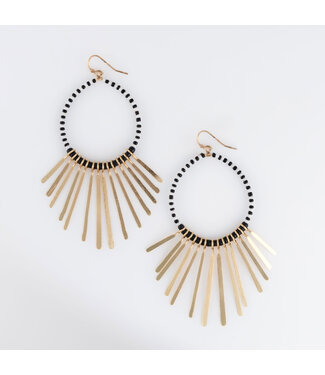 Howards Andra Fringe Earrings Gold